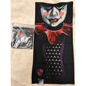 Graphic Black Neck Gaiter great for holloween